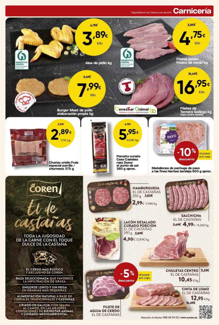ofertas de carne en Mercamas Casal abril 2026 carne fresca y productos de carnicería