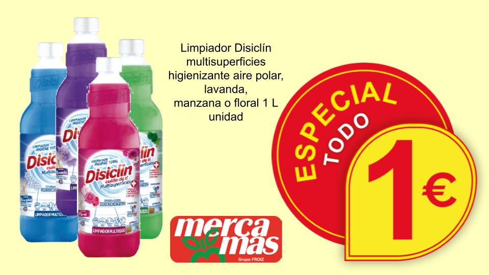 Oferta de limpiador Disiclín multisuperficies en Mercamás Casal