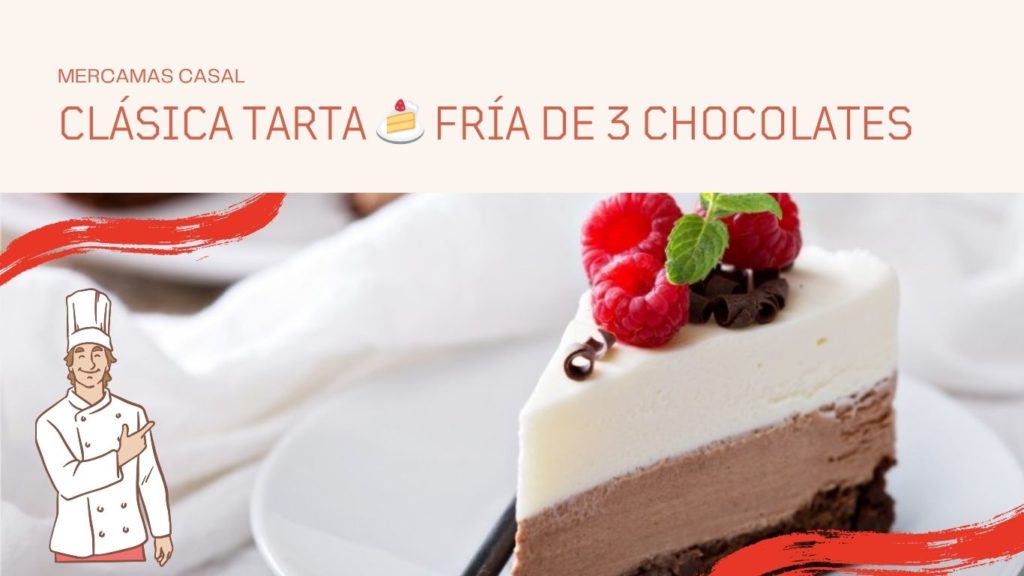 Clásica tarta 🍰 fría de 3 chocolates