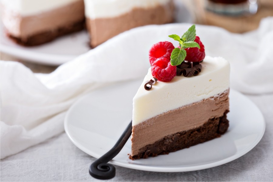 Clásica tarta 🍰 fría de 3 chocolates