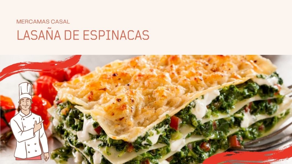 Lasaña de espinacas