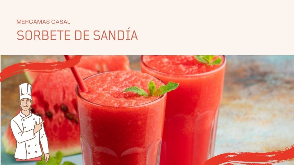 Sorbete de sandía