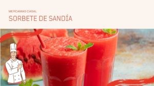 Sorbete de sandía