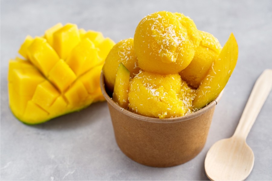 Helado 🍨 casero de mango