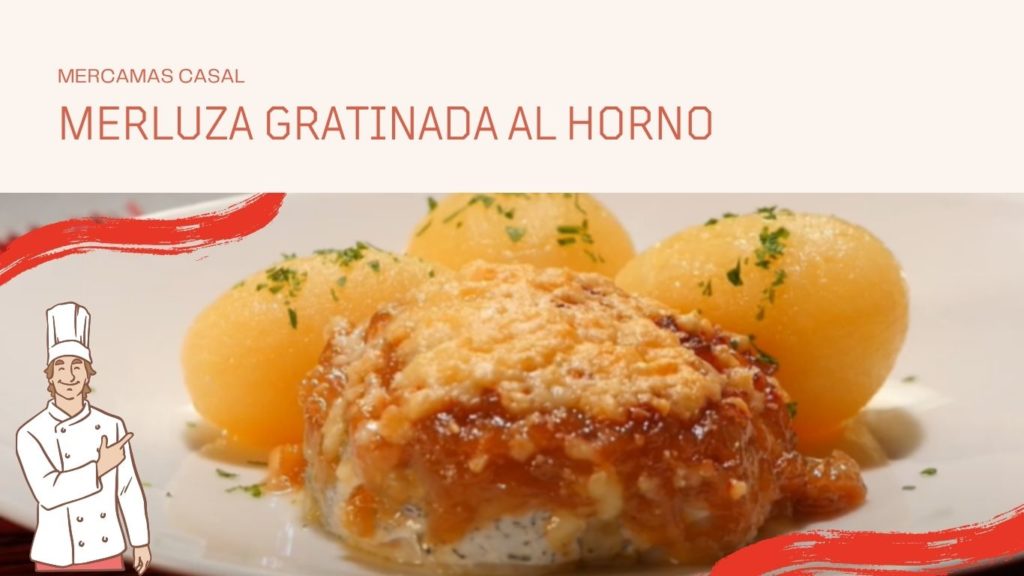 Merluza gratinada al horno
