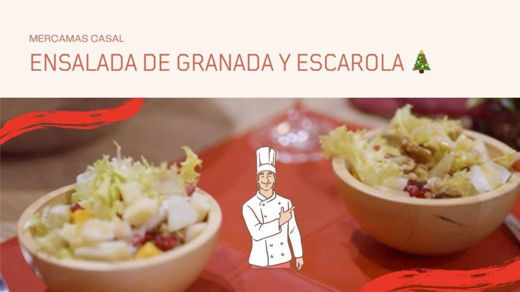 Ensalada de granada y escarola