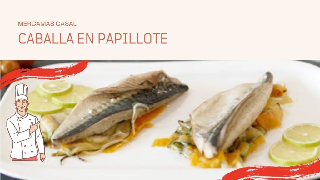 Caballa en papillote