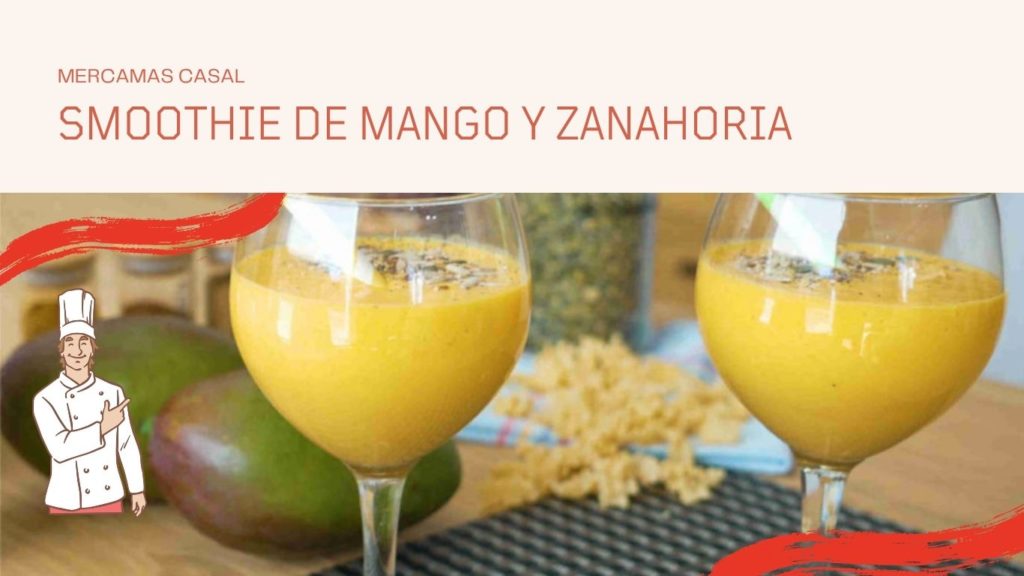 Smoothie de mango y zanahoria