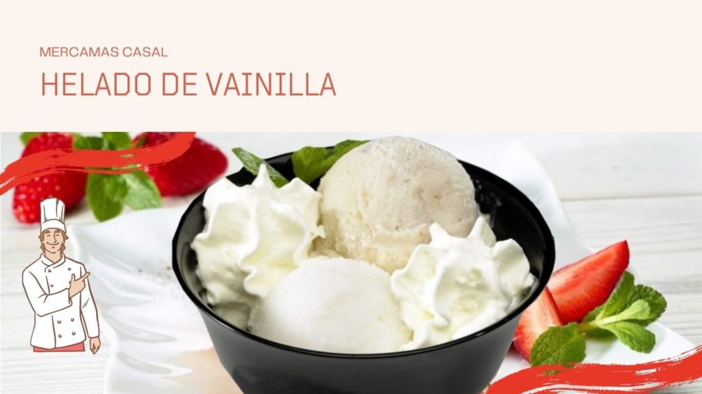 Helado de vainilla
