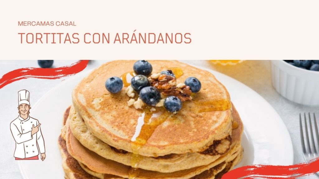 Tortitas con arándanos