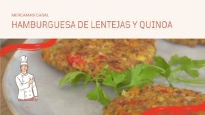 Hamburguesa de lentejas y quinoa
