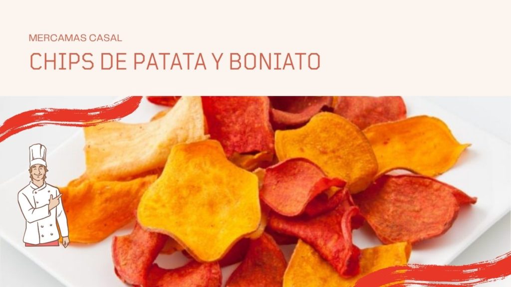 Chips de patata y boniato