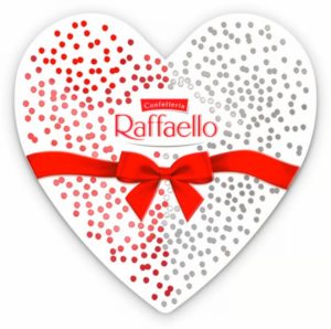 Bombones Raffaello en forma de corazón en oferta para regalar el Día de la Madre