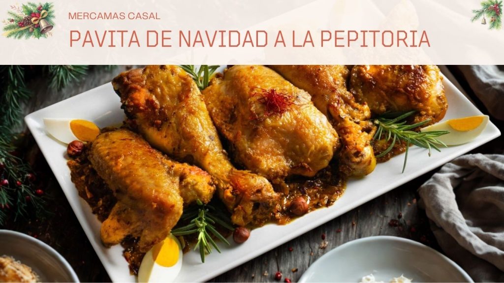 Pavita de Navidad a la pepitoria