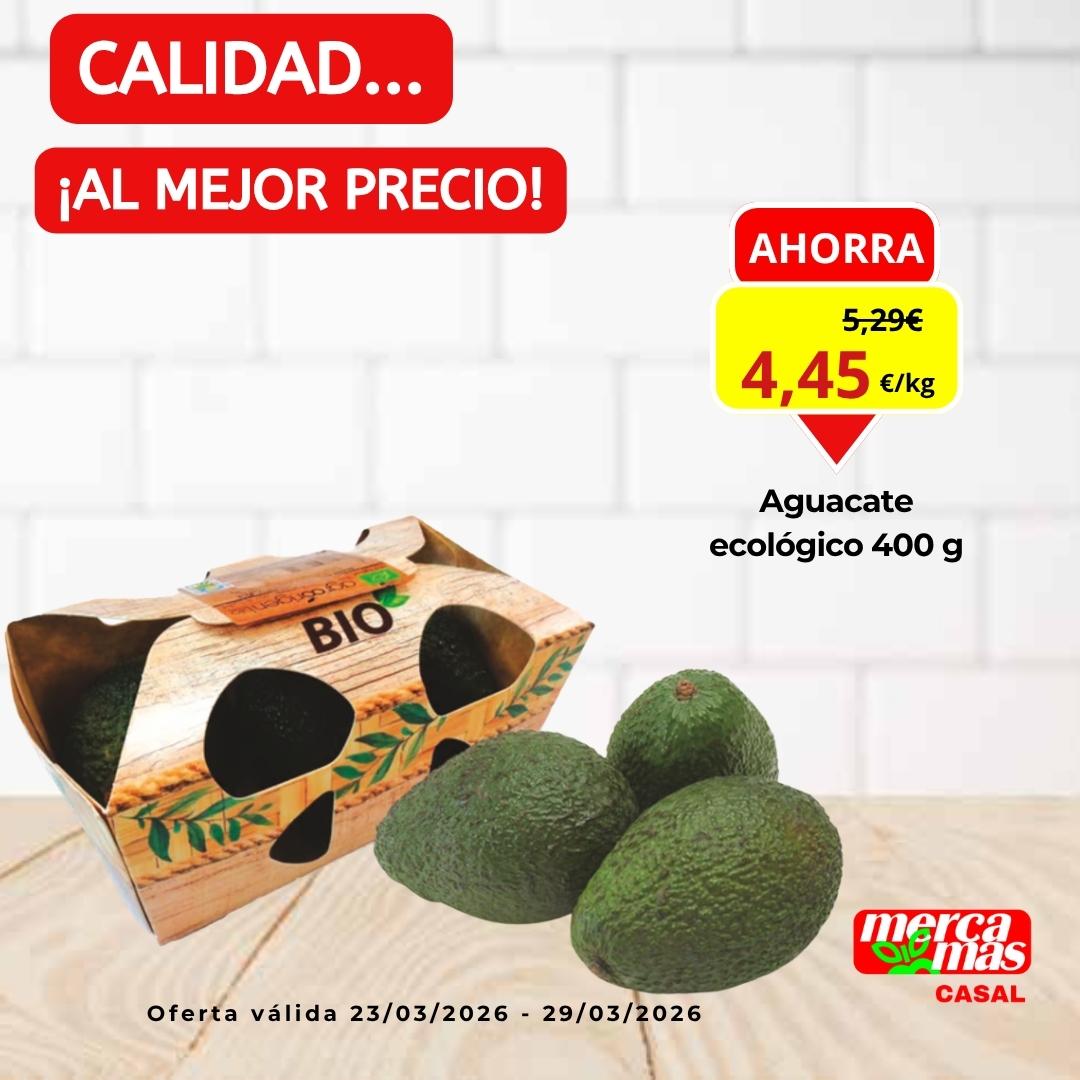 aguacate ecologico oferta supermercado Salvaterra