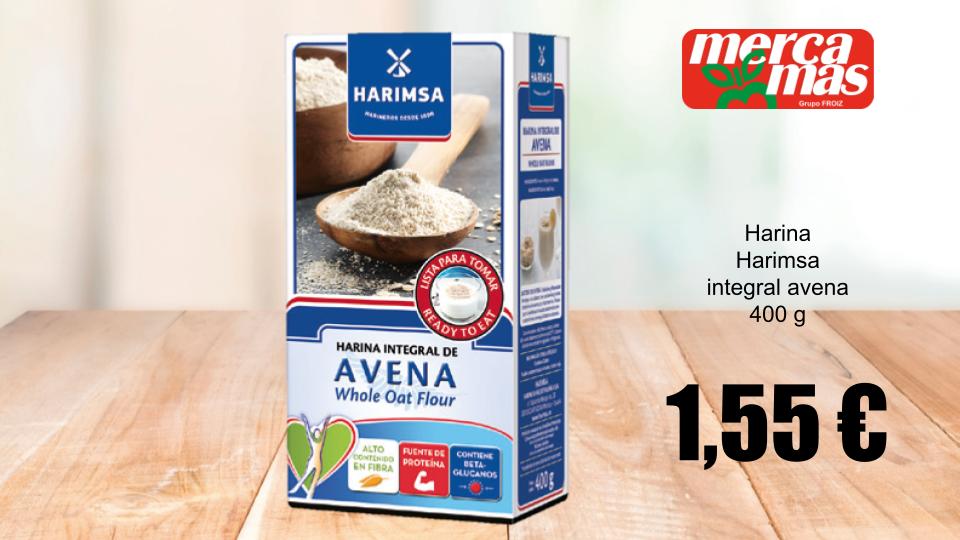 Harina integral de avena Harimsa 400 g en Mercamas Casal