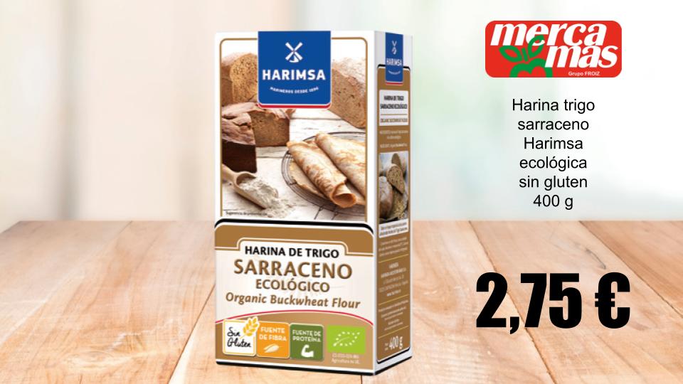 Harina de trigo sarraceno Harimsa ecológica sin gluten 400 g en Mercamas Casal