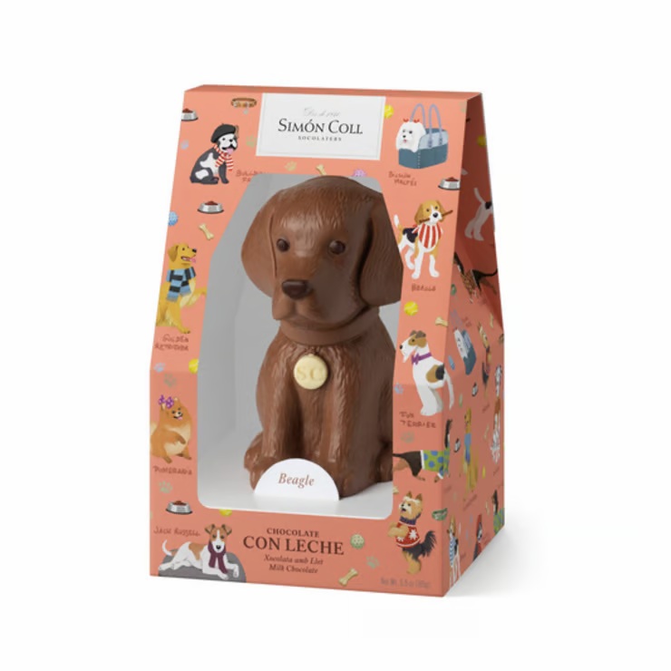 Perro de chocolate con leche de Pascua Simon Coll 165 g