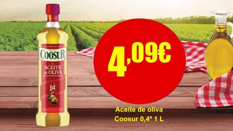 Aceite de oliva Coosur suave en oferta en supermercado en Salvaterra de Miño
