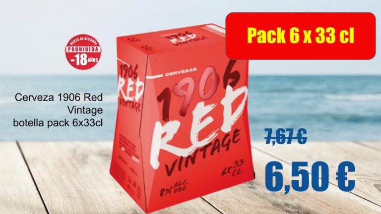 Cerveza 1906 Red Vintage pack 6 botellas en Mercamas Casal