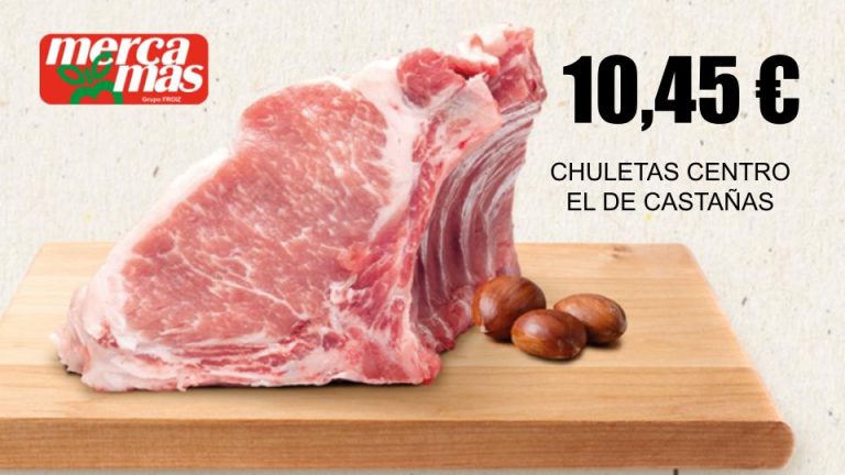 Chuletas centro de castañas en Mercamas Casal