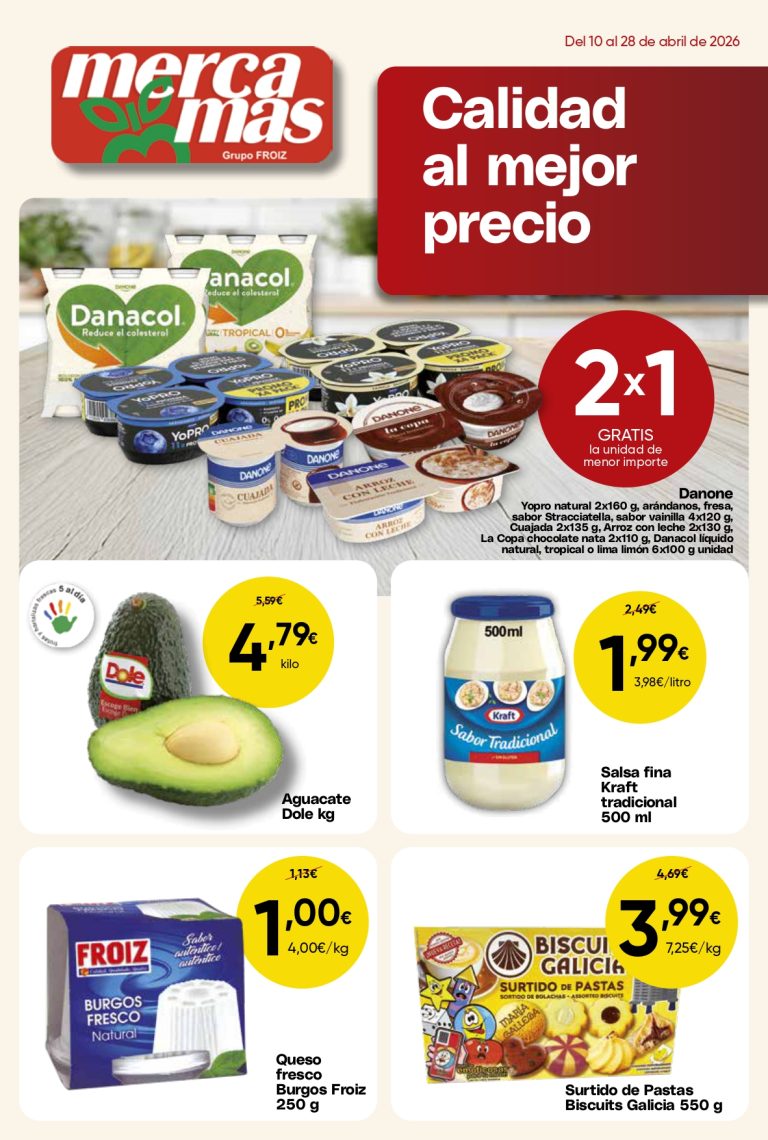 folleto de ofertas Mercamas Casal abril 2026 supermercado en Salvaterra de Miño