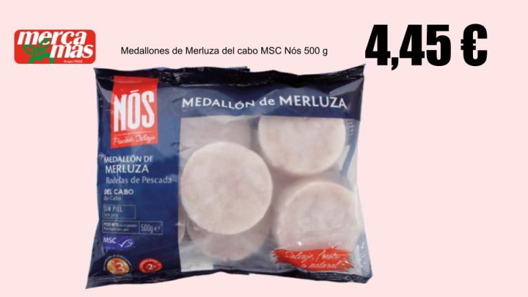 Medallones de merluza Nós 500 g en oferta en Mercamás Casal