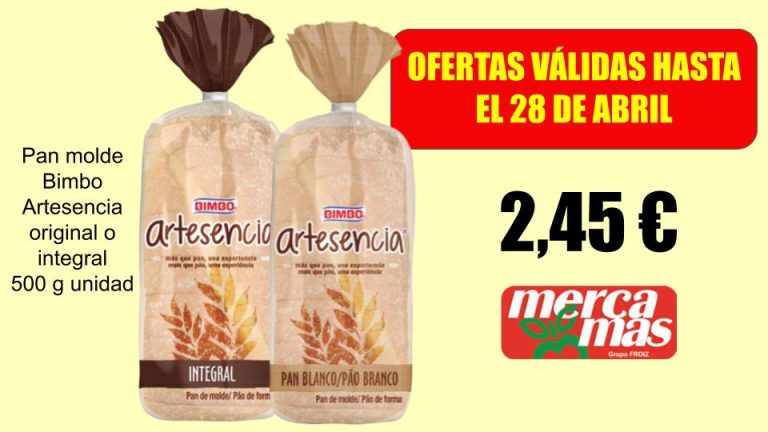 Pan de molde Bimbo Artesencia en Mercamas Casal