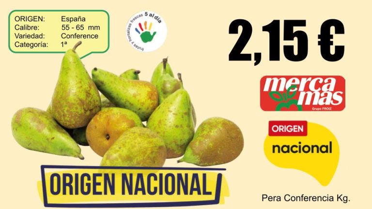 Pera conferencia origen nacional en Mercamas Casal