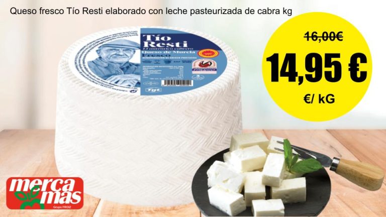 Queso fresco de cabra Tío Resti en Mercamas Casal