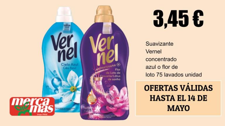 Suavizante Vernel en oferta en supermercado Mercamás Casal