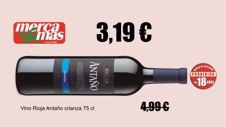 Vino Rioja Antaño crianza en Mercamas Casal