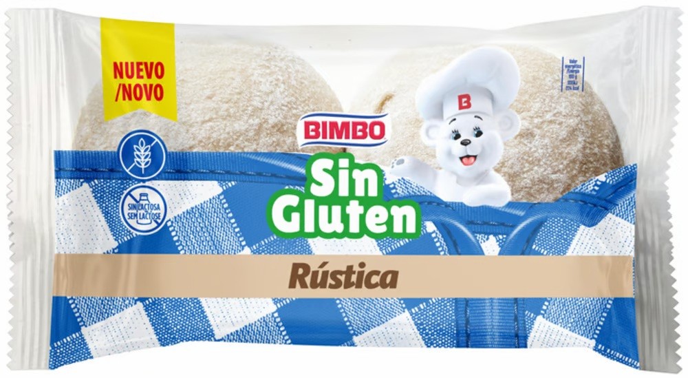 Pan burguer Rústica Bimbo sin gluten 2 unidades 160 g en Mercamás Casal