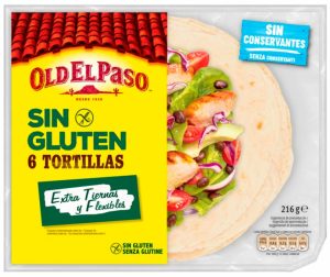 Tortillas Old El Paso sin gluten 6 unidades 216 g en Mercamás Casal