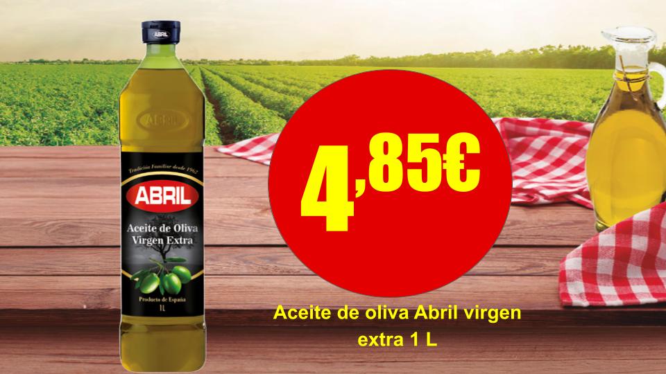 Aceite de oliva virgen extra Abril de 1 litro en oferta en Mercamas Casal.
