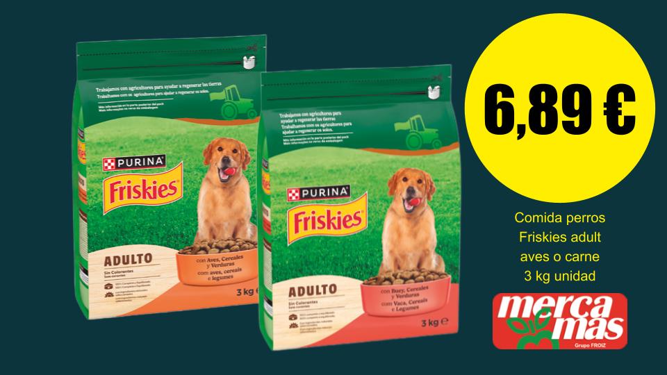 Oferta de comida para perros Friskies Adult 3 kg en Mercamás Casal