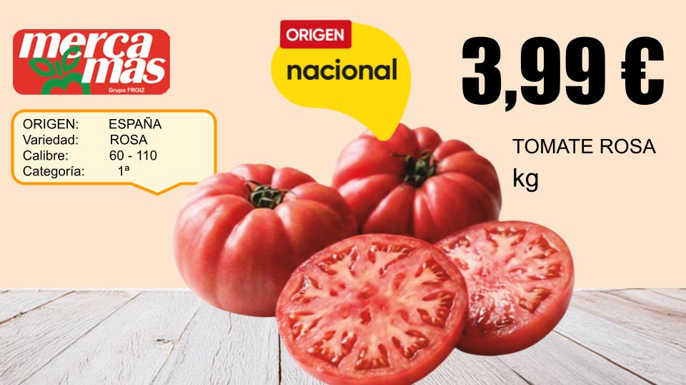 Tomate rosa origen nacional en oferta en Mercamas Casal