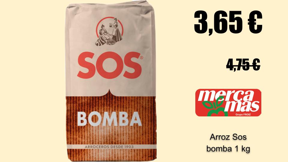 Arroz SOS Bomba de 1 kg.