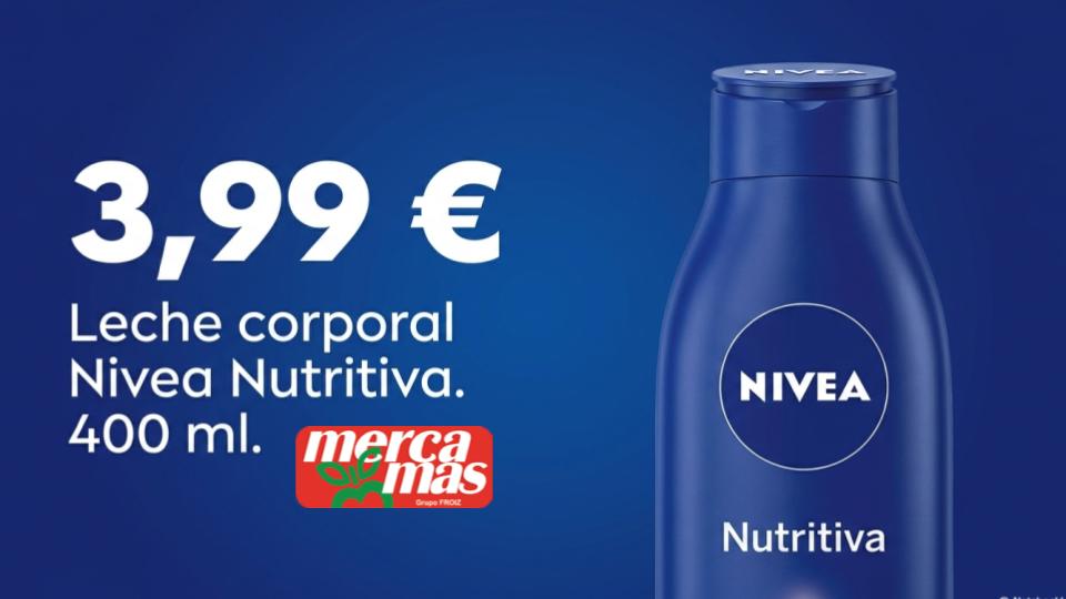 Leche corporal Nivea Nutritiva de 400 ml.