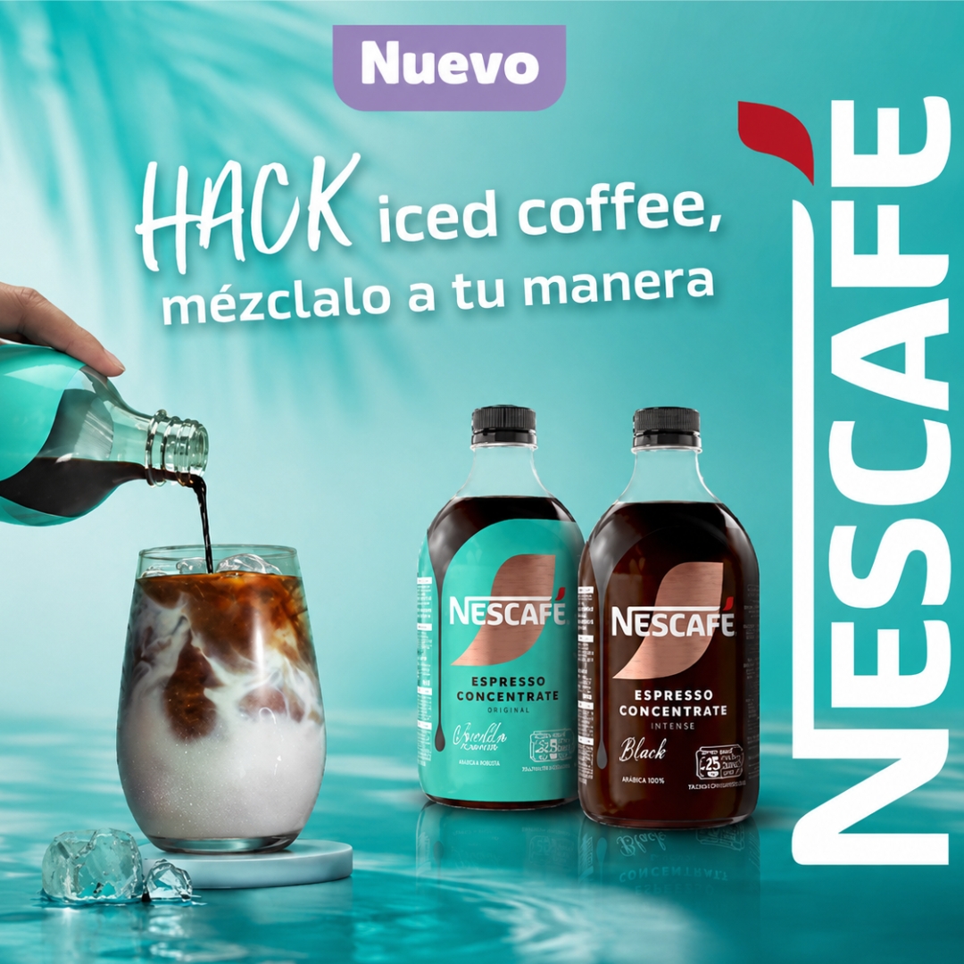 Nescafé Espresso Concentrado Original o Intense 500 ml para preparar iced coffee en oferta en Mercamas Casal.