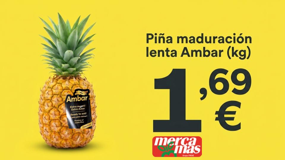 Piña Ámbar de maduración lenta.