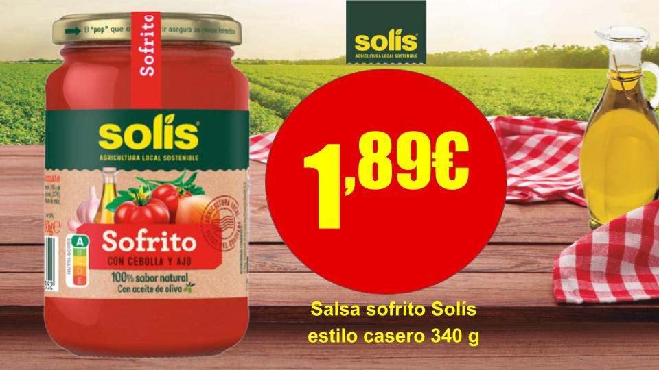 Salsa Sofrito Solís estilo casero de 340 g.