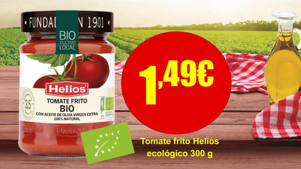 Tomate frito ecológico Helios Bio de 300 g.
