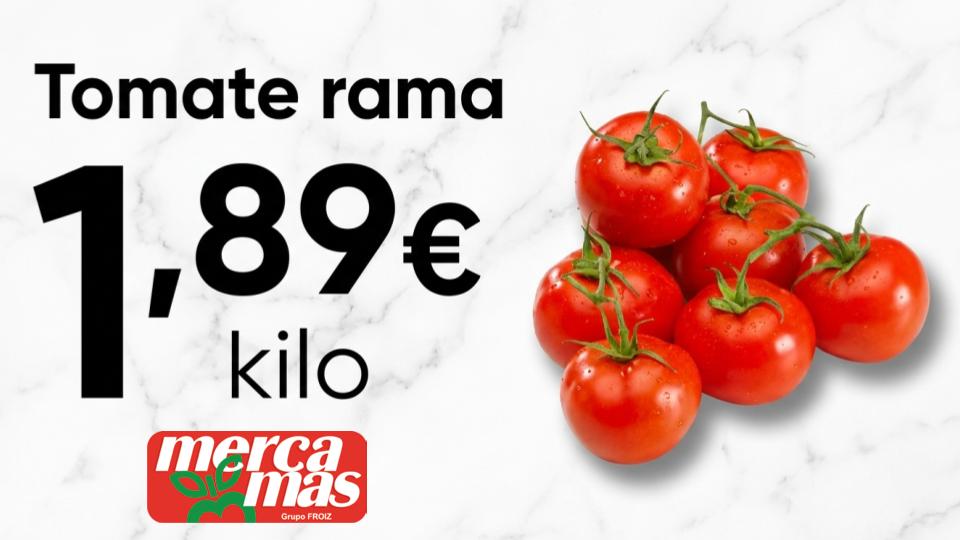 Tomate rama fresco a granel.