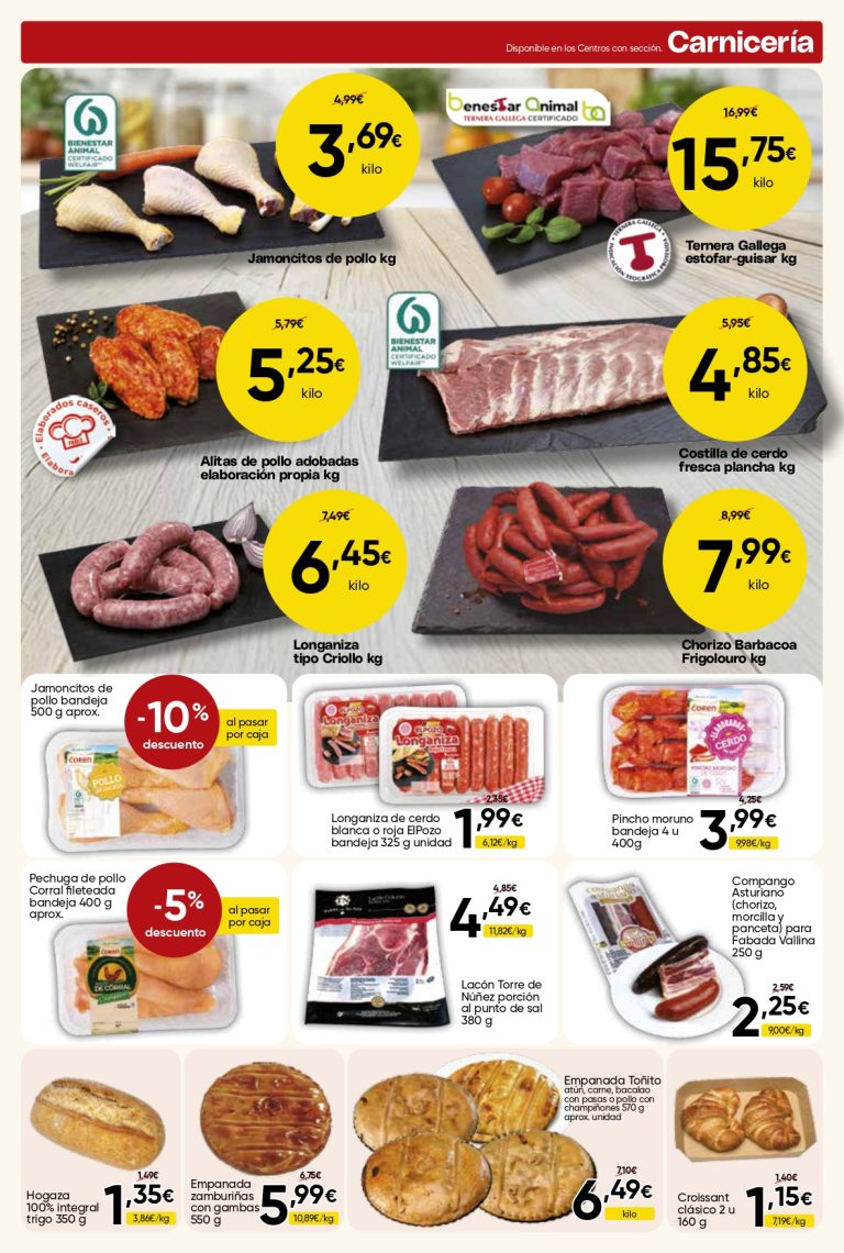 Ofertas de carnicería Mercamás Casal agosto y septiembre 2026
