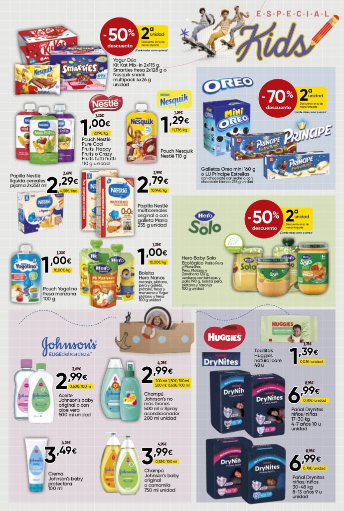 Ofertas especiales Kids Mercamás Casal