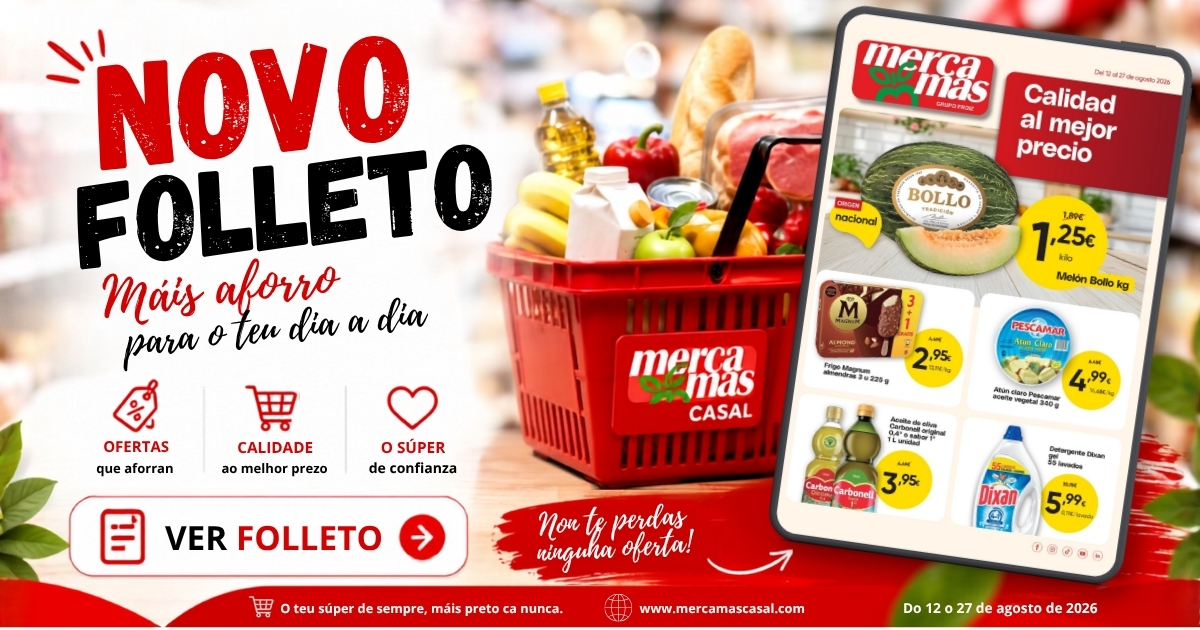 Folleto Mercamas Casal del 12 al 27 de agosto de 2026