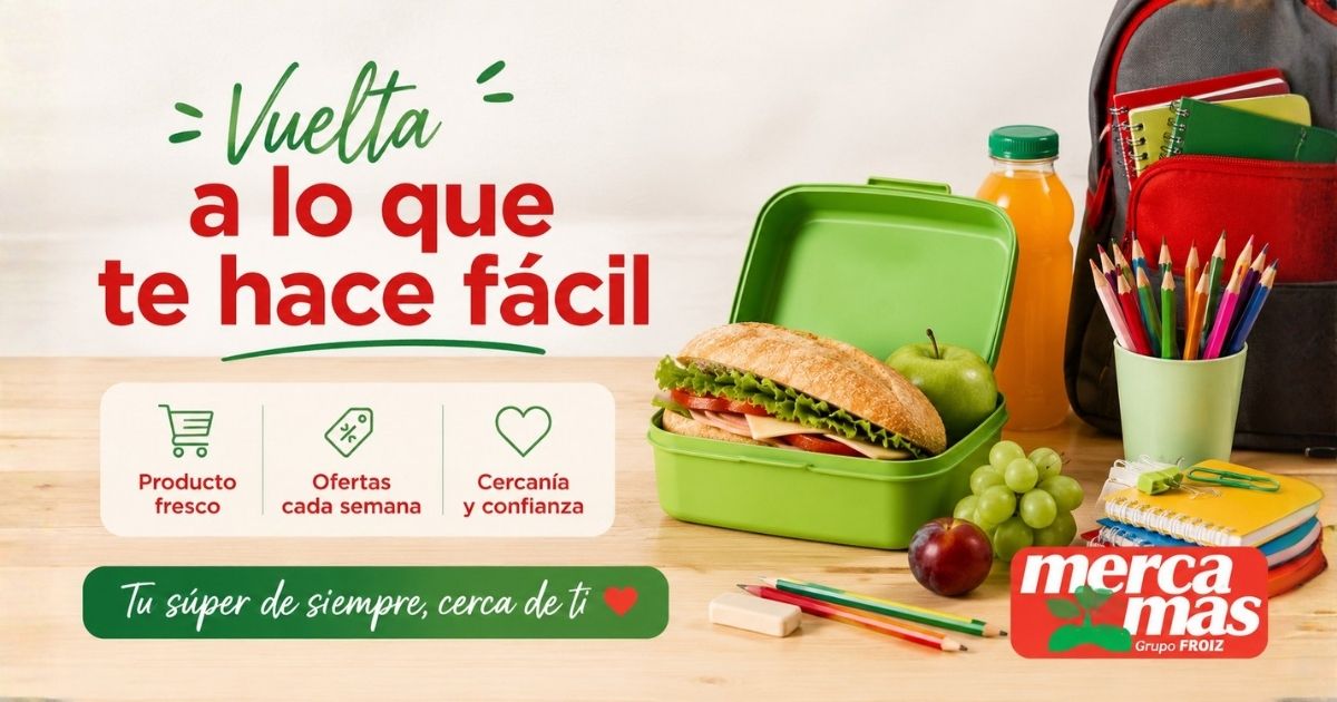 Vuelta al cole en Mercamás Casal con productos para el día a día