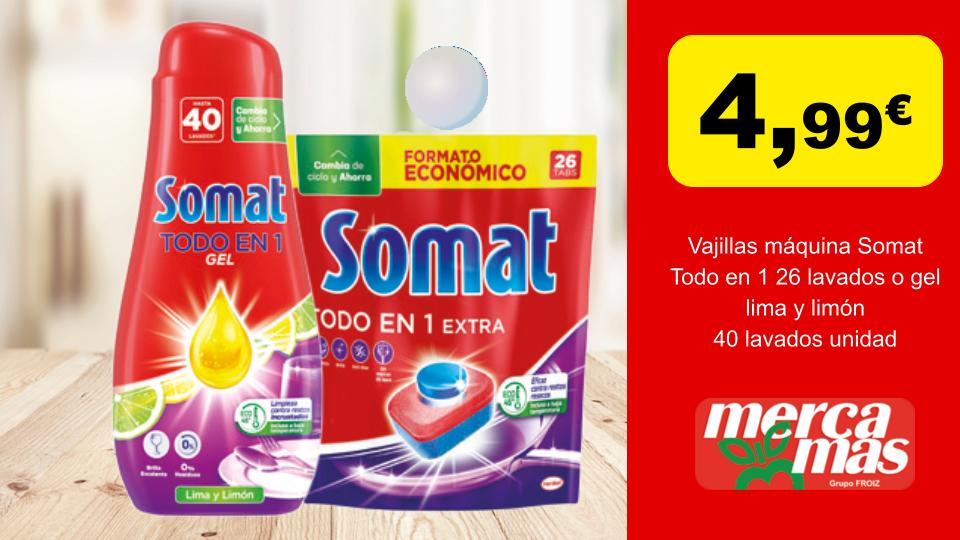 Lavavajillas Somat Todo en 1 en Mercamas Casal