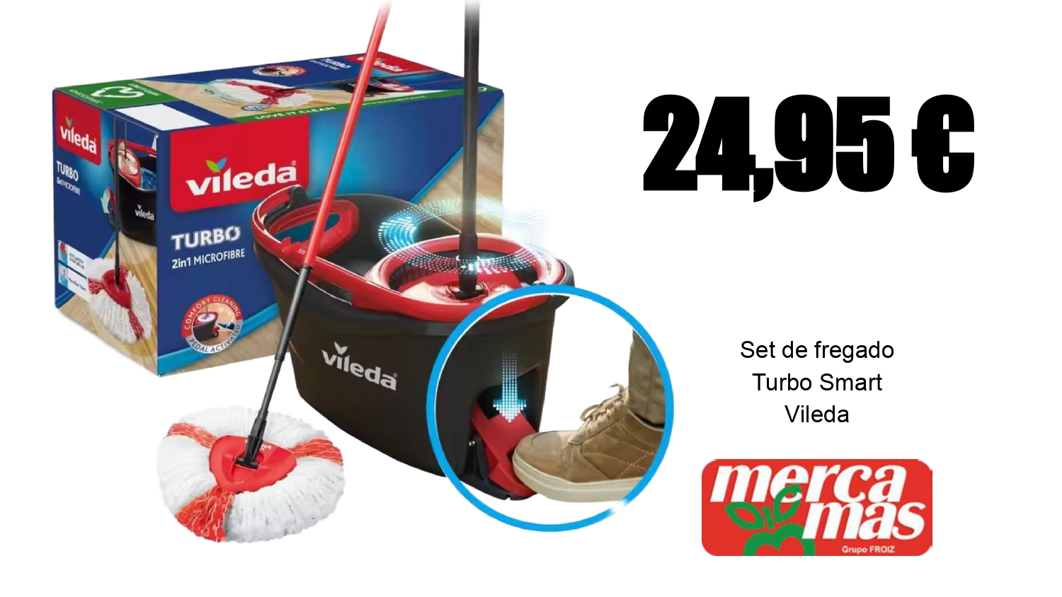 Set de fregado Vileda Turbo Smart en oferta en Mercamás Casal